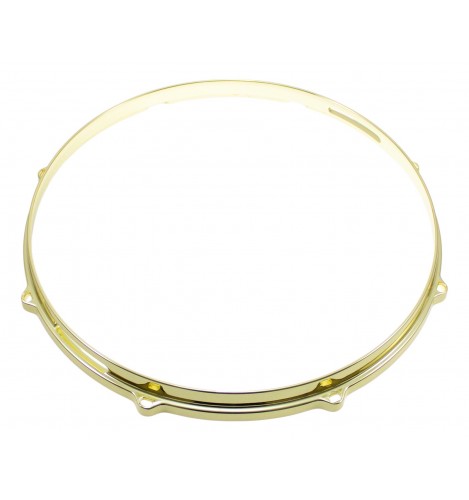 HDC3-14-8SBR - 14" 8 Holes Snare Side Brass 3mm Die Cast Drum Hoop