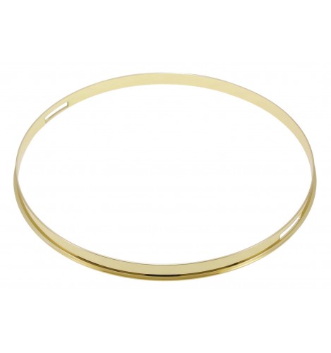 HSFL23-13SBR - 13" Snare Side Brass 2.3mm Steel Single Flange Drum Hoop