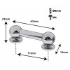 TL13D51 - Tube Lug - 51mm - Double Ended (x1)