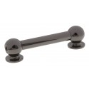 TL13D70-BK - Tube Lug Black - 70mm - Double Ended (x1)