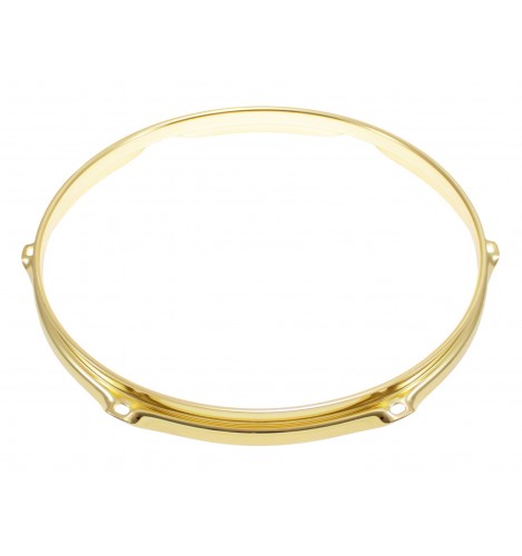 H30-12-6BR - 12" 6 Holes Brass 3.0mm Super Triple Flange Drum Hoop