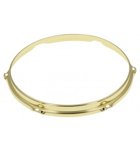 HS23-10-6BR - 10" 6 Holes Brass 2.3mm S-Style Triple Flange Drum Hoop