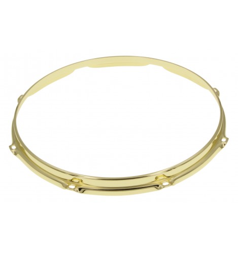 HS23-13-8BR - 13" 8 Holes Brass 2.3mm S-Style Triple Flange Drum Hoop