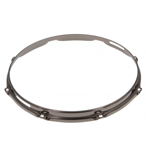 HS23-13-8SBK - 13" 8 Holes Snare Side Black 2.3mm S-Style Triple Flange Drum Hoop