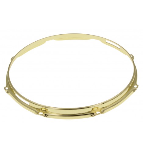 HS23-13-8SBR - 13" 8 Holes Snare Side Brass 2.3mm S-Style Triple Flange Drum Hoop