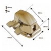 TB8BR - Tom / Floor Tom Bracket Ø9.5-10.5mm Legs - 52mm Brass (x1)