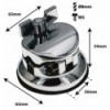 TB10BK - Deluxe Round Tom / Floor Tom Bracket 50mm - Black (x1)