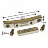 STOB5BR - Deluxe Snare Strainer Die Cast Butt Plate 62mm - Brass