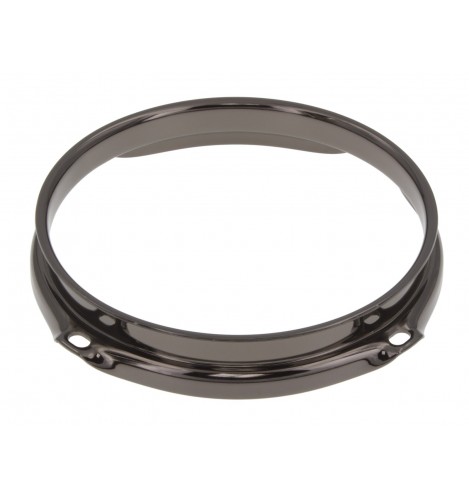 H23-6-4BK - 6" 4 Holes Black 2.3mm Super Triple Flange Drum Hoop