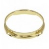 H23-6-4BR - 6" 4 Holes Brass 2.3mm Super Triple Flange Drum Hoop