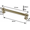 TL1D89-BR - Tube Lug Brass - 89mm - Double Ended (x1)