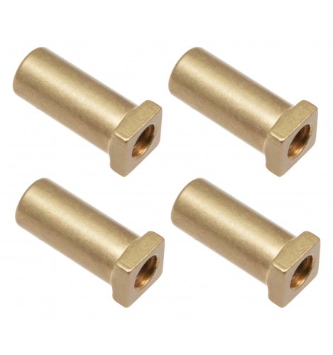 SN-SQ-20RL - Swivel Nut 20mm Square Head - Lacquered Brass (x4)