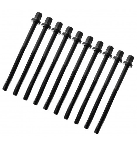 TRC-75W-BK - 75mm Tension Rod Black with washer - 7/32" Thread (x10)